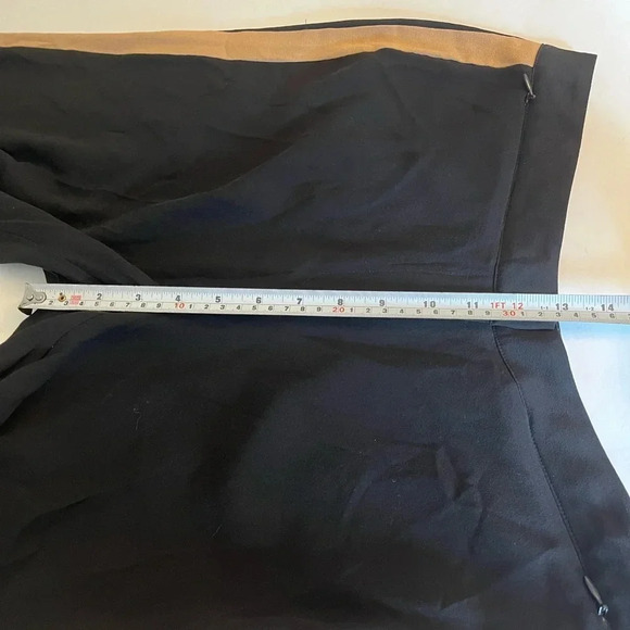 Eileen Fisher Womens 100% Silk Side Stripe Casual Wide Leg Pants black, size 4 - Picture 13 of 16